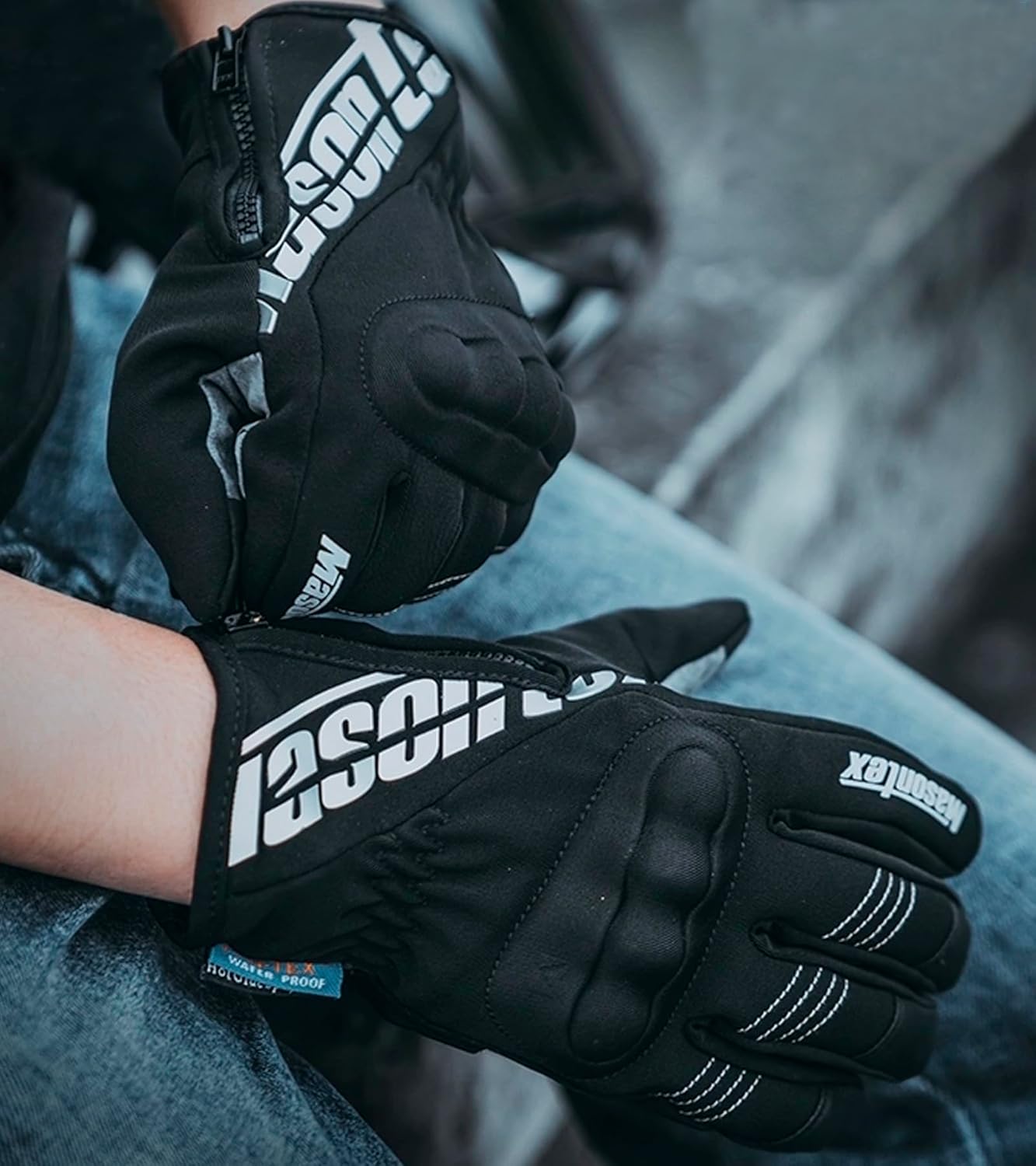 Ultimate Winter Motorcycle Gloves - Waterproof Riding Gear with Touchscreen Capability for Men and Women - Perfect for Cold Weather ATV, UTV, and Snowmobile Adventures
