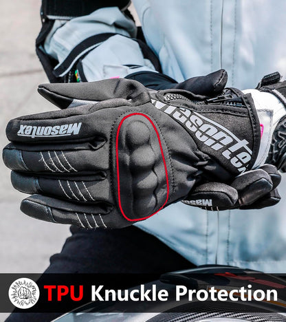 Ultimate Winter Motorcycle Gloves - Waterproof Riding Gear with Touchscreen Capability for Men and Women - Perfect for Cold Weather ATV, UTV, and Snowmobile Adventures