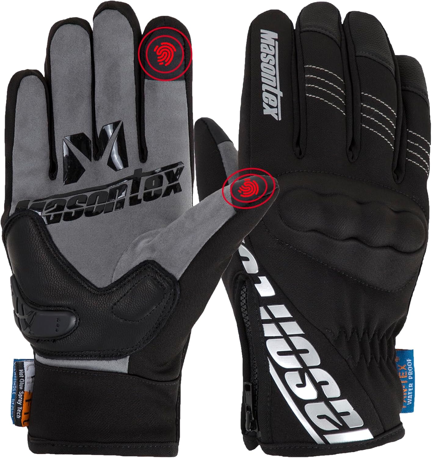 Ultimate Winter Motorcycle Gloves - Waterproof Riding Gear with Touchscreen Capability for Men and Women - Perfect for Cold Weather ATV, UTV, and Snowmobile Adventures